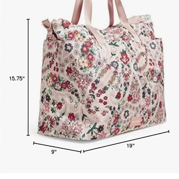Vera Bradley ReActive Travel Tote in Rose Foliage - Picture 2 of 6